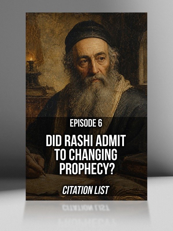 Did Rashi Admit To Changing Prophecy? Citation List product image (1)
