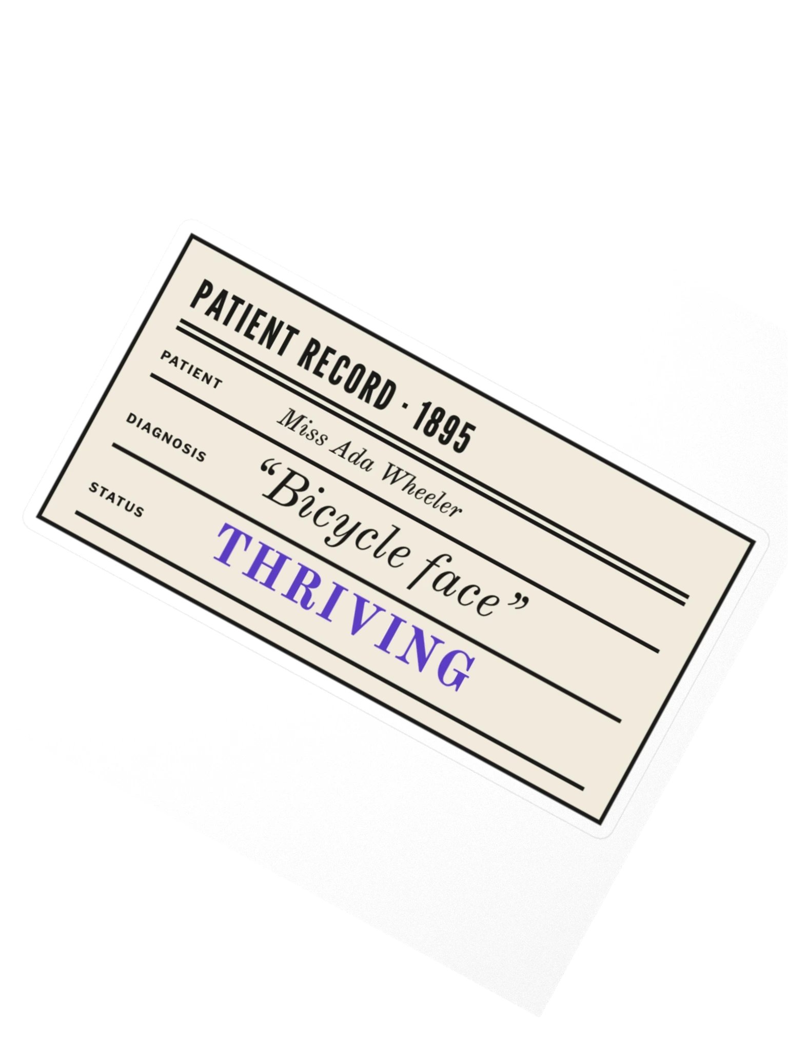 Patient Record Sticker product image (2)