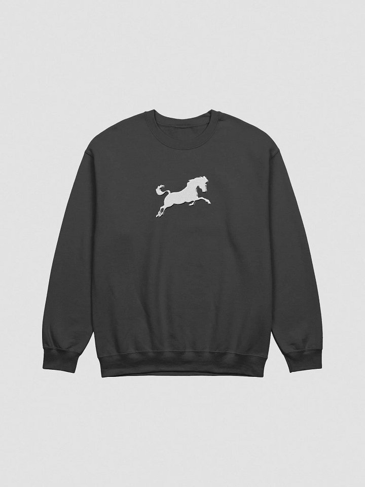 White Horse Embroidered Classic Crewneck Sweatshirt product image (3)
