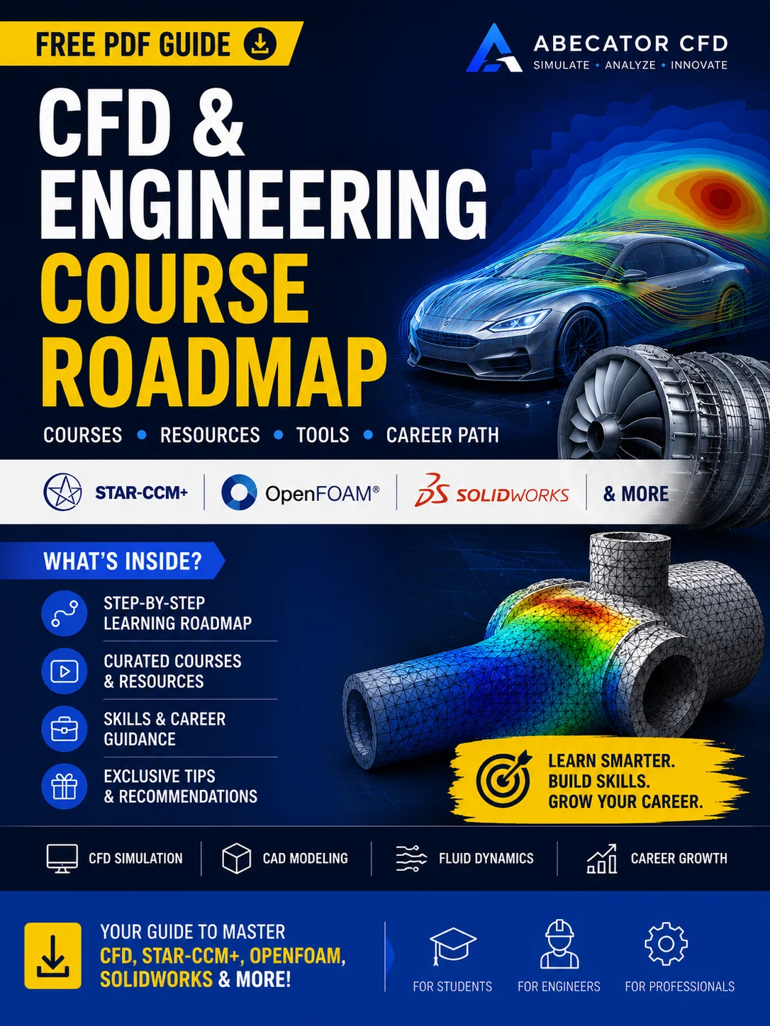 Free CFD & Engineering Course Roadmap: STAR-CCM+, OpenFOAM, SolidWorks product image (1)