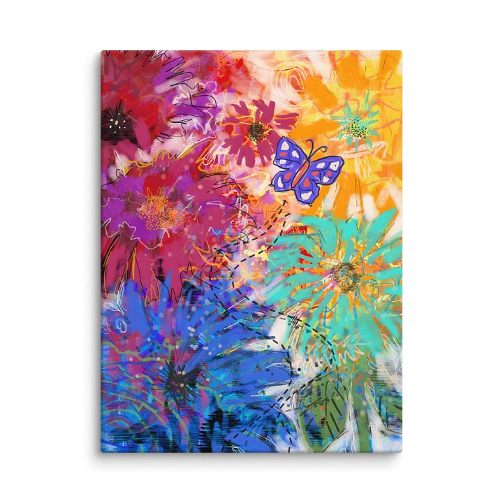 Butterfly Flowers Canvas product image (2)