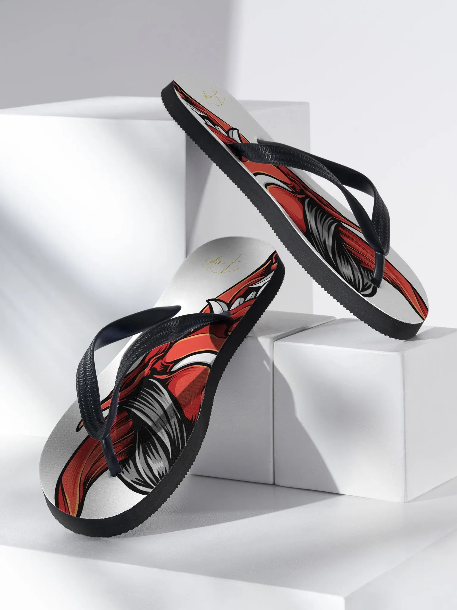 FOYO Hannya mask Flip flops product image (2)