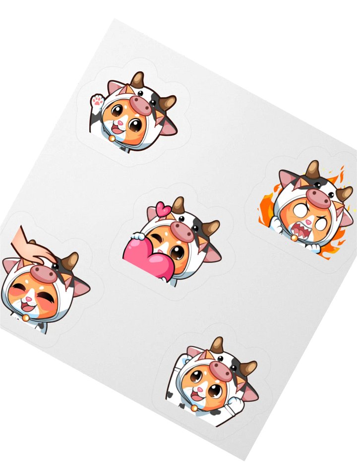 Meow meow meow I'm a Cow - Stickers product image (2)