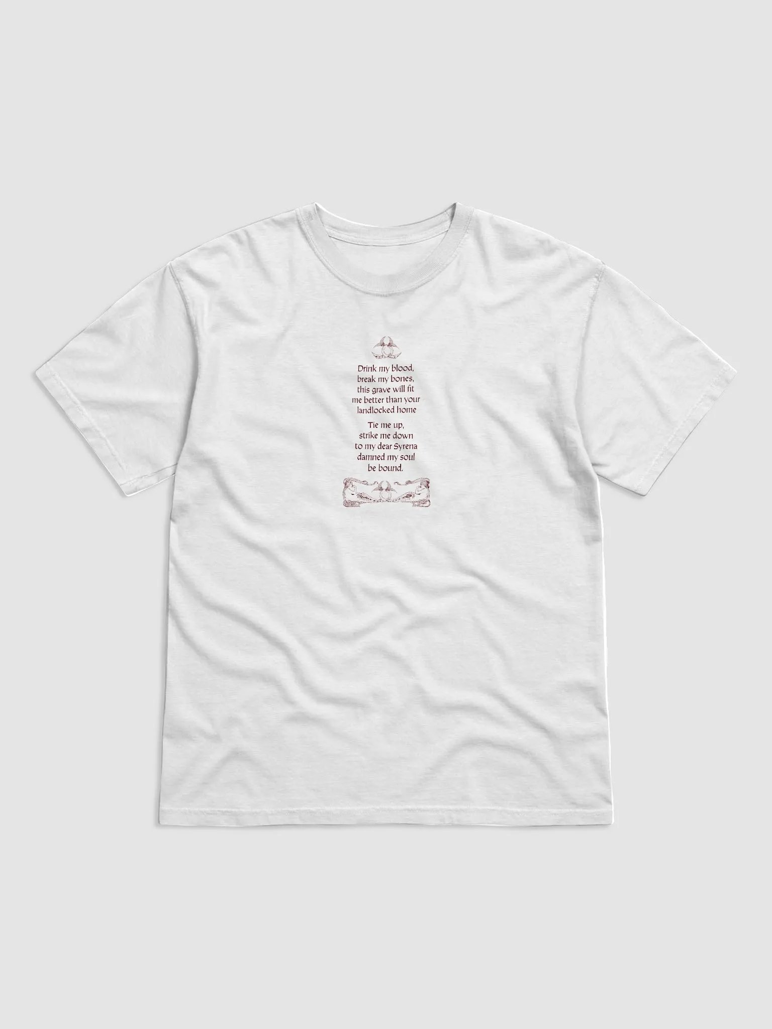 'Syrena' Official Merch T shirt (chorus lyrics version) product image (25)