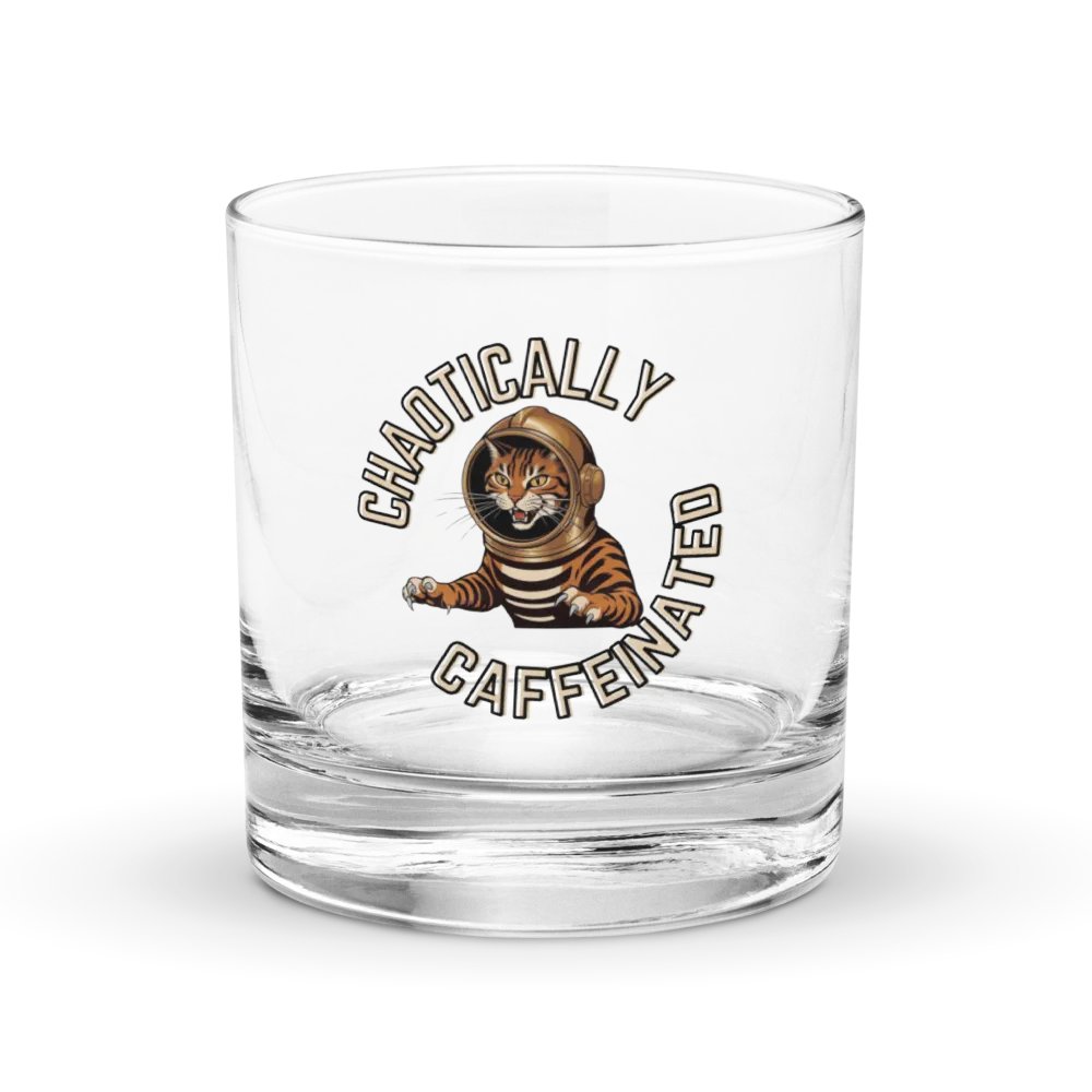 Chaotically Caffeinated Drinking Glass product image (1)