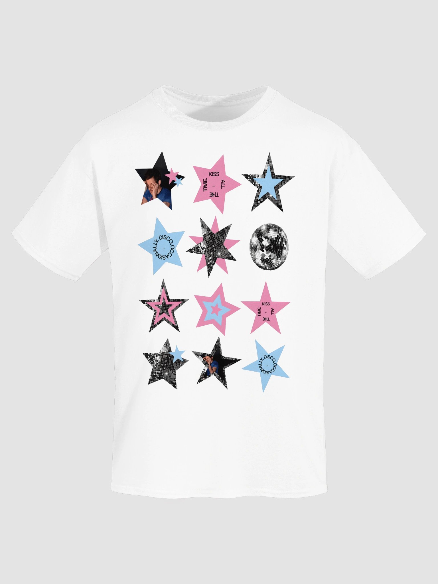 Harry Styles Stars Disco Grid T-Shirt | As It Was Aesthetic Fan Shirt product image (5)