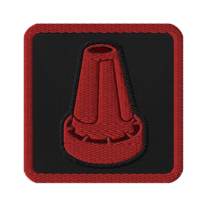 Red Cone Embroidered Patch product image (1)