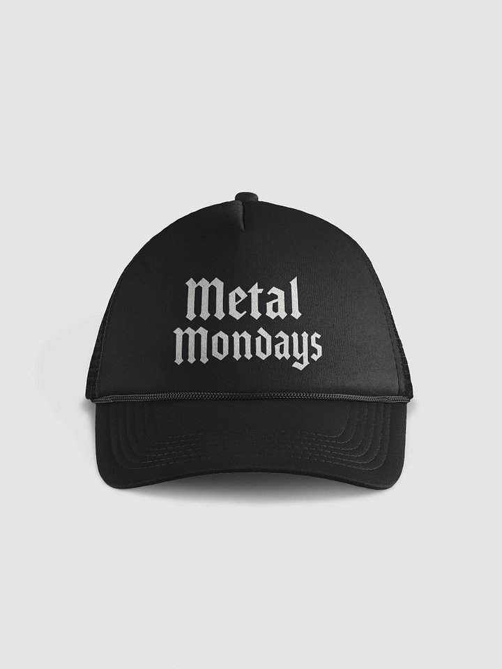 Gothic Style Metal Mondays Foam Trucker Hat product image (1)