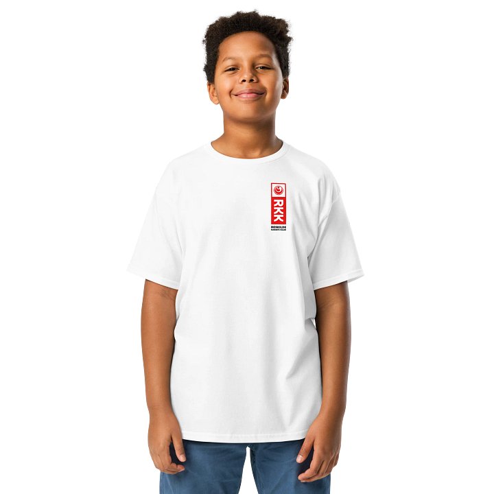White Youth Classic Tee, Unisex, RKK Logo product image (1)