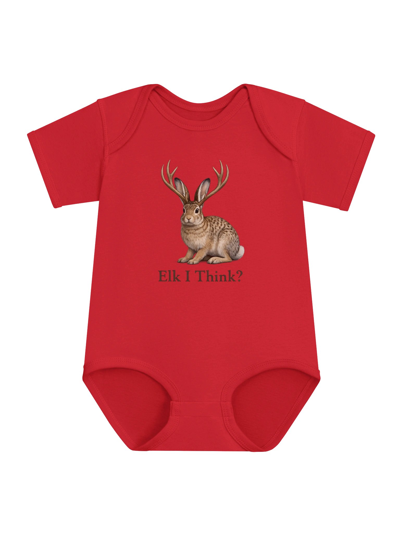 Elk I Think? Jackalope Baby Jersey Bodysuit product image (1)