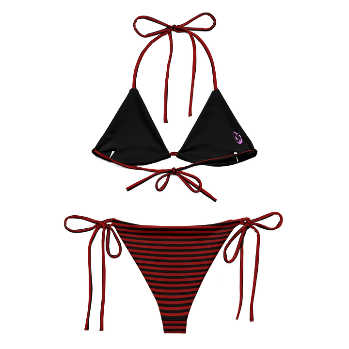 Blaque and Red Kat Skull Bikini product image (2)