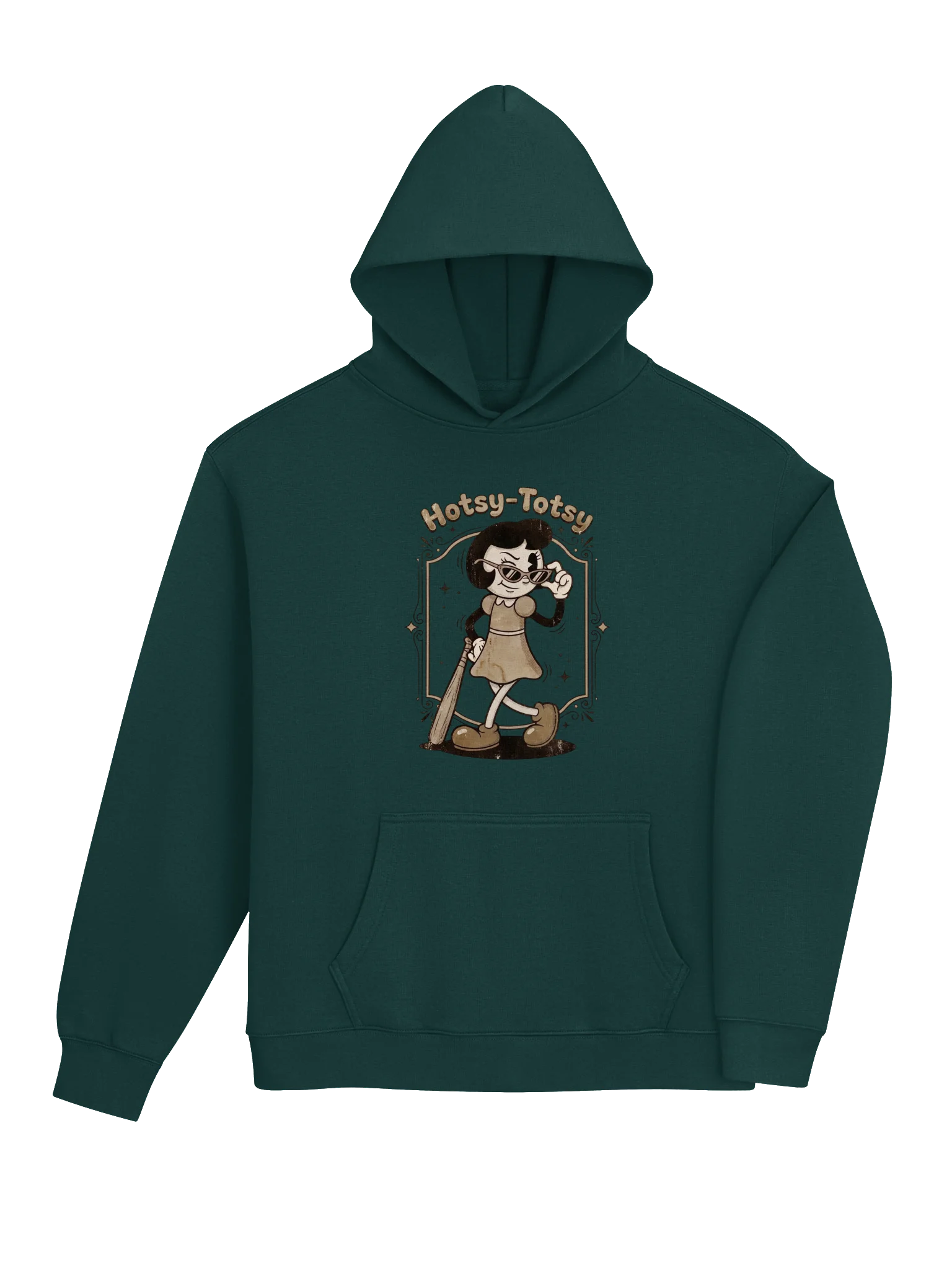 Hotsy-Totsy Retro Art-Deco Hoodie | J.B Vintage Cartoon Streetwear product image (28)