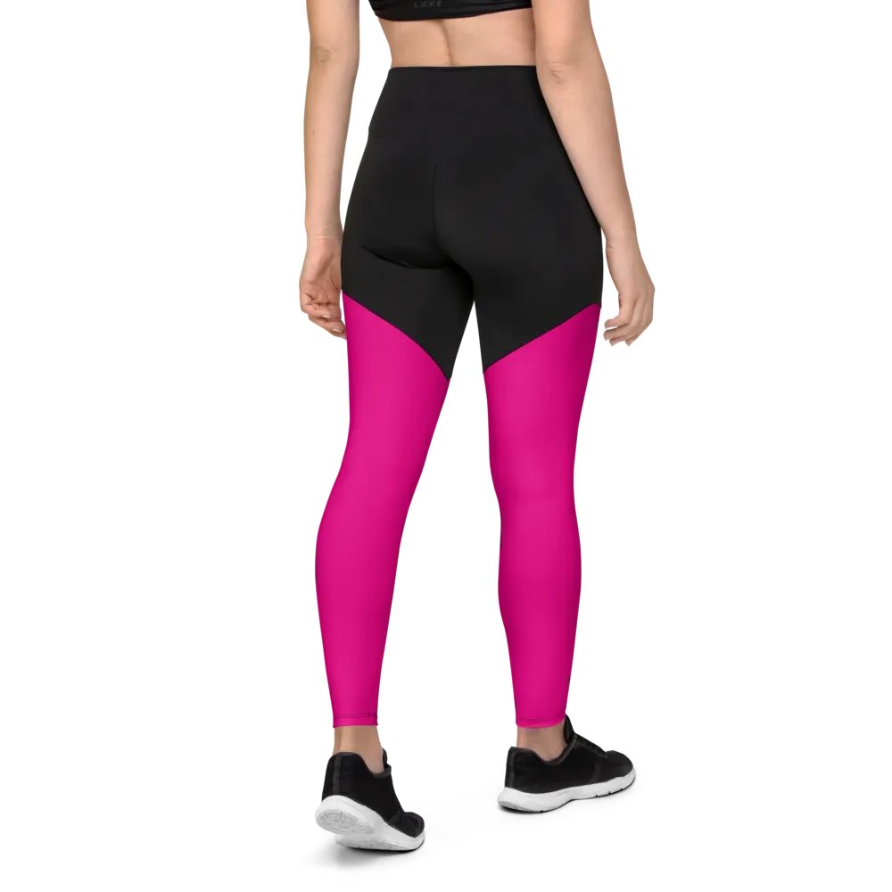 Sports Leggings (Magenta) product image (7)