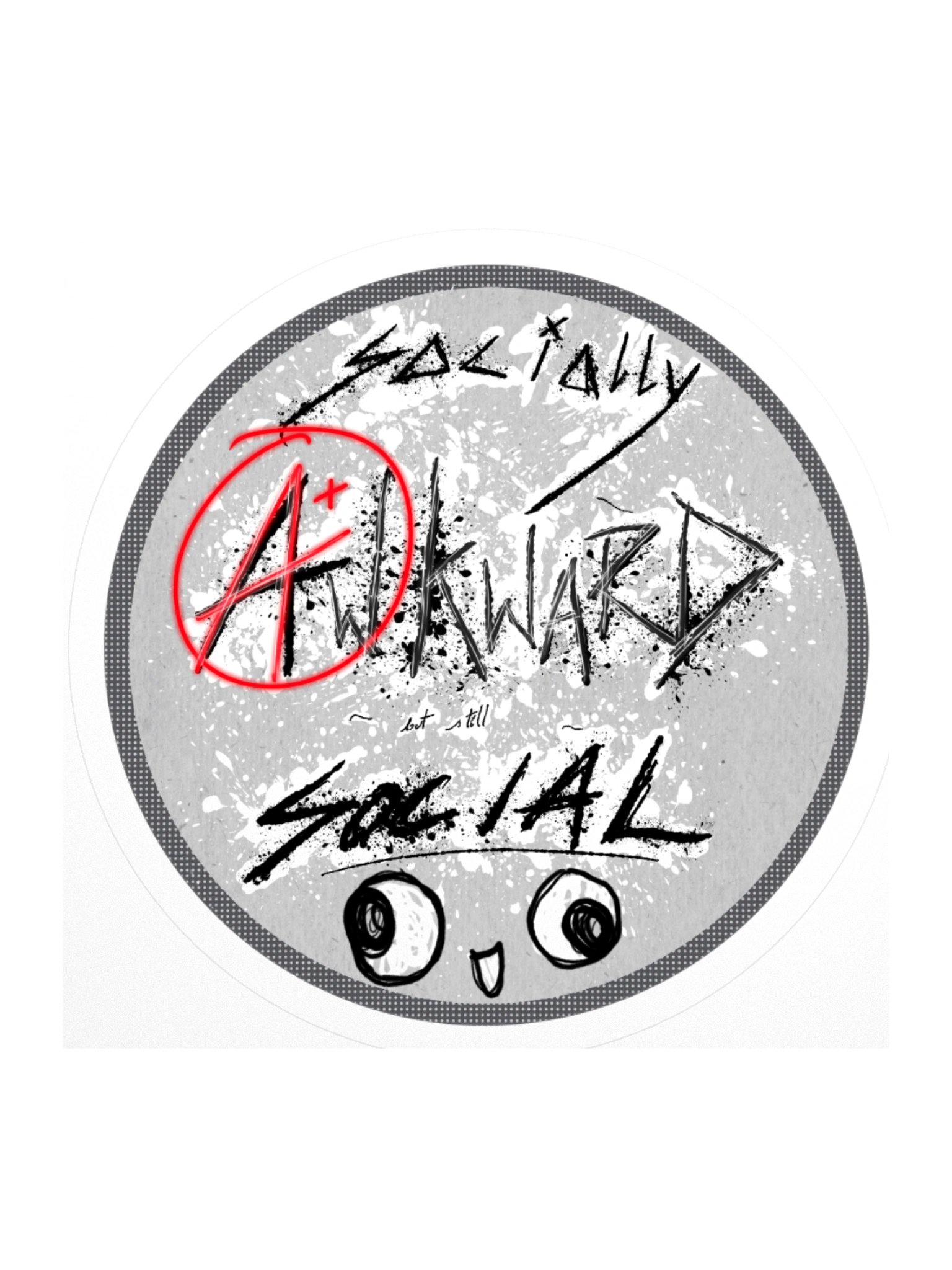 Socially Awkward but Still Social Sticker product image (2)