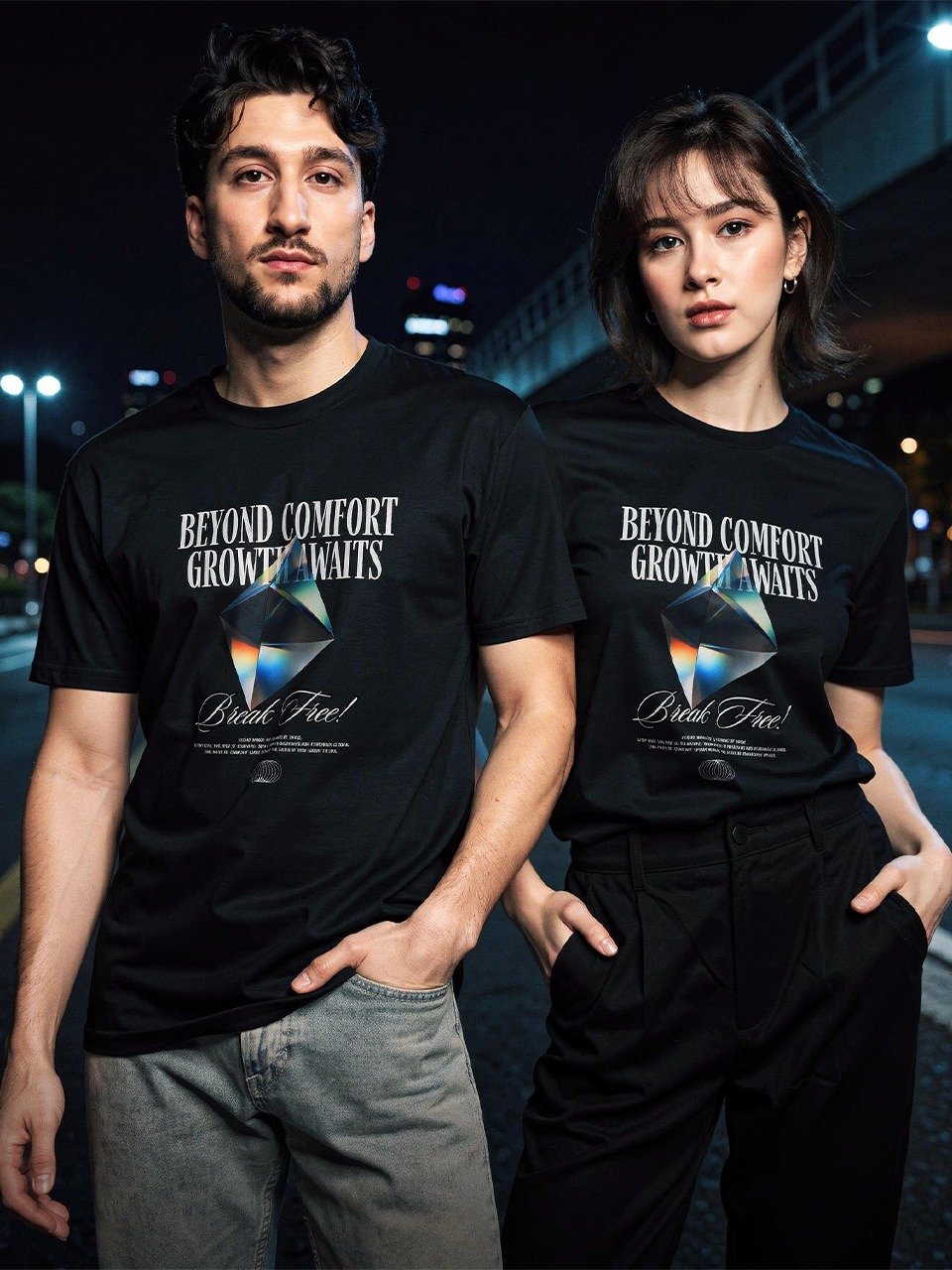 Beyond Comfort Growth Awaits Break Free – AS Colour Premium Cotton T-Shirt product image (4)