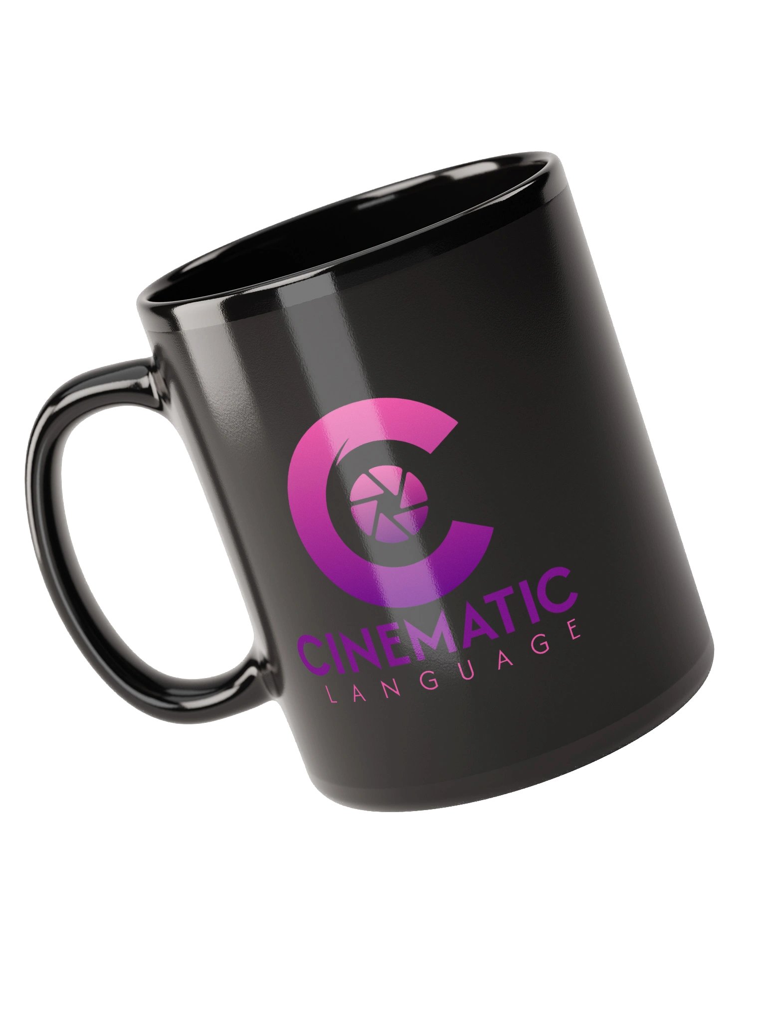 Cinematic Language Black Glossy Mug product image (5)