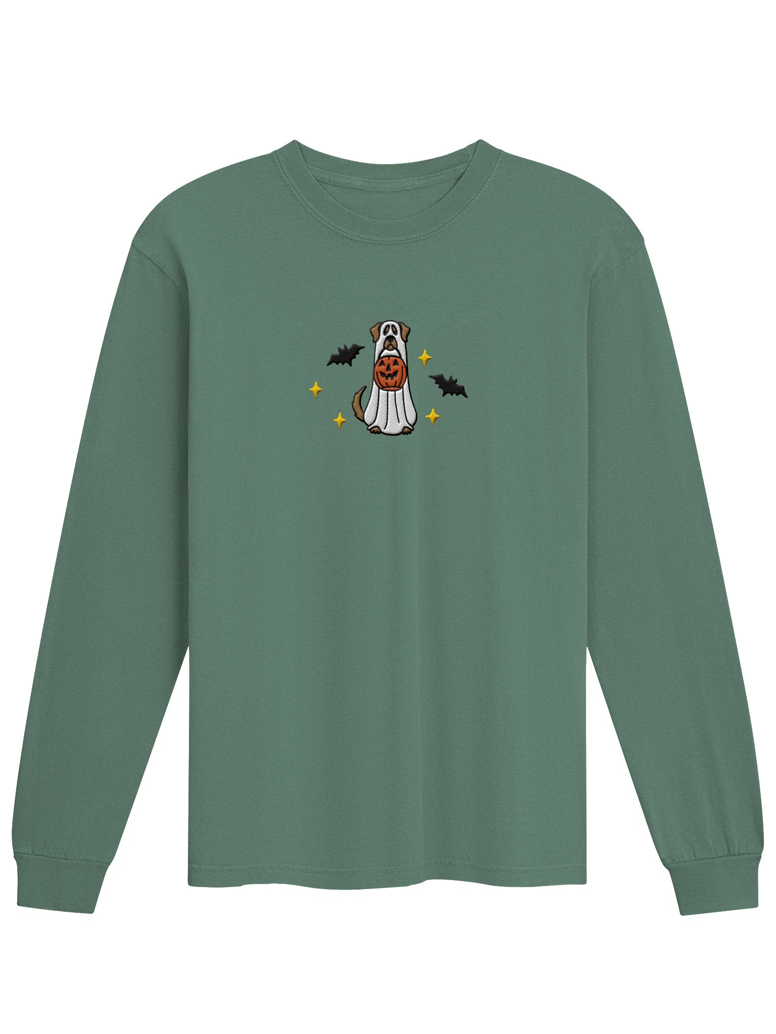 Halloween Chesapeake Bay Retriever(Deadgrass) Embroidered Long-Sleeve T-Shirt product image (25)