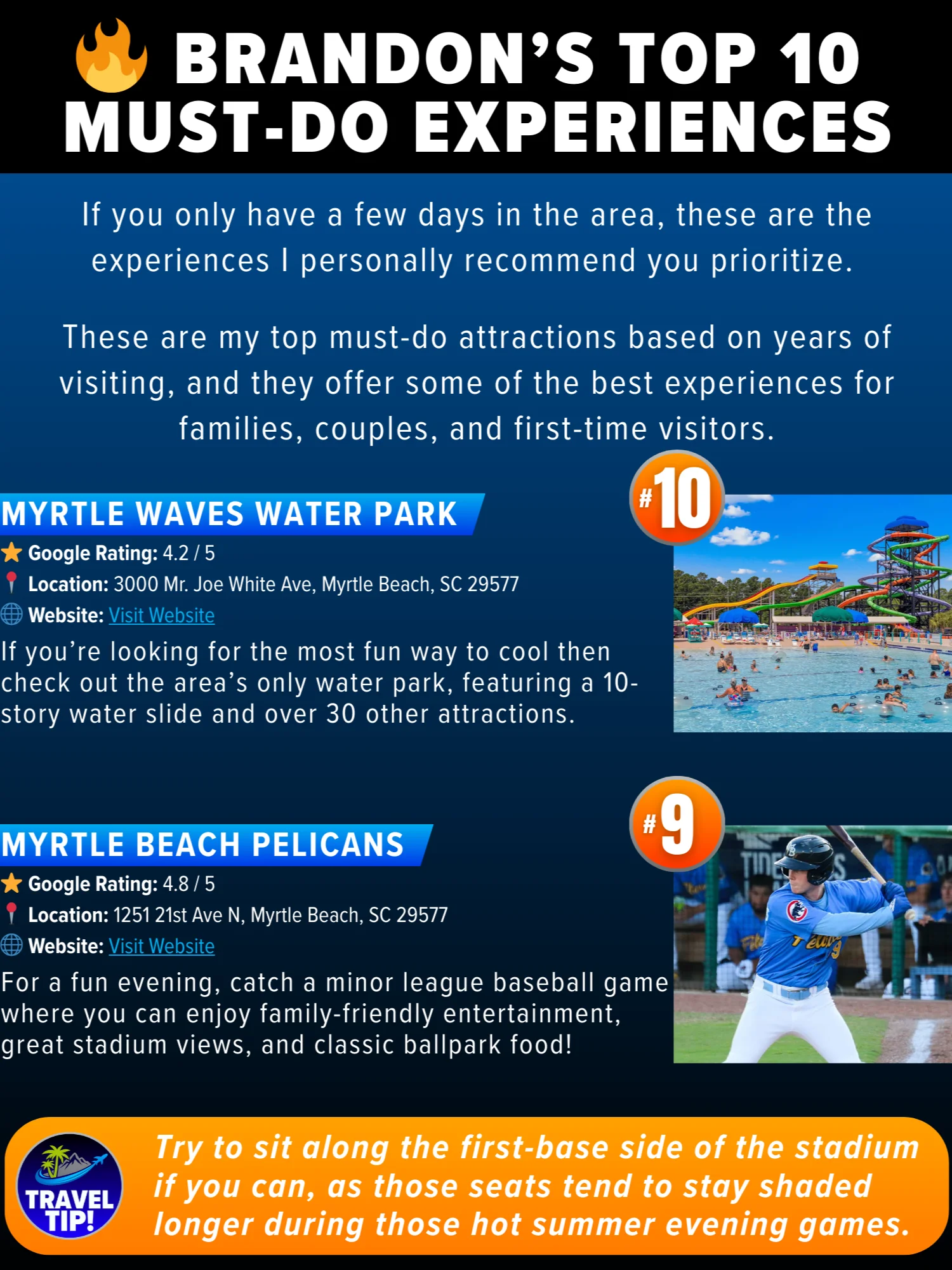 Myrtle Beach 2026 Travel Guide Bundle, Full 78-Page Guide + 5 Quick Guides product image (9)