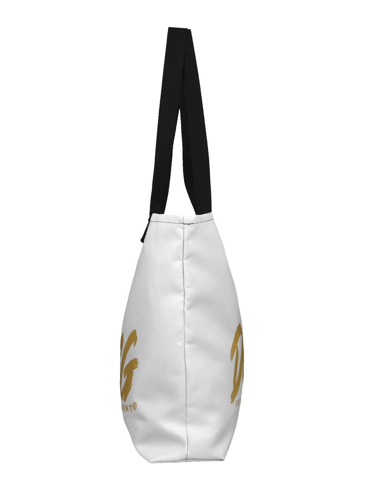 DCG Signature Large Tote Bag with Pocket – Gold Logo on White product image (4)