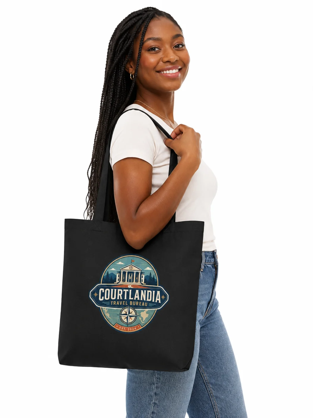 Courtlandia Travel Bureau Tote Bag product image (1)