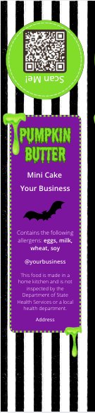 BeetleJuice Mini Cake Label Template product image (2)