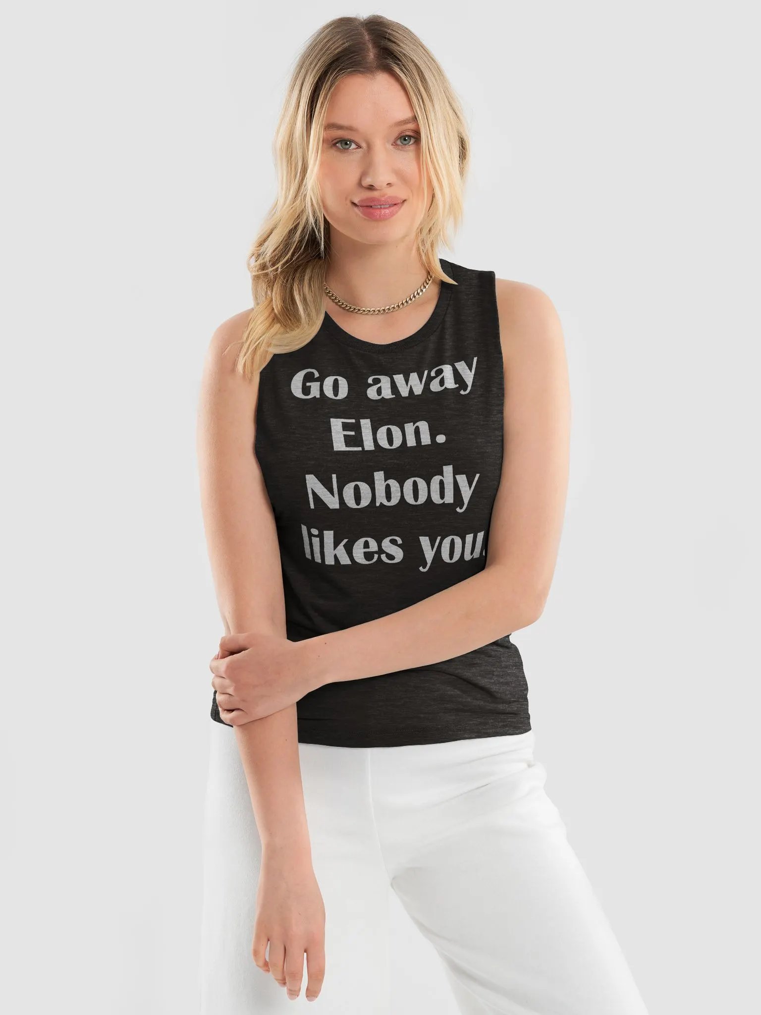 Go Away Elon Tank W product image (11)