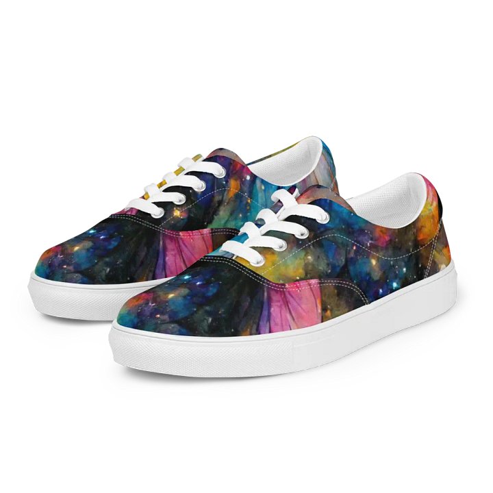 Womem's Cosmic Butterfly Lace-Up canvas Shoes product image (2)
