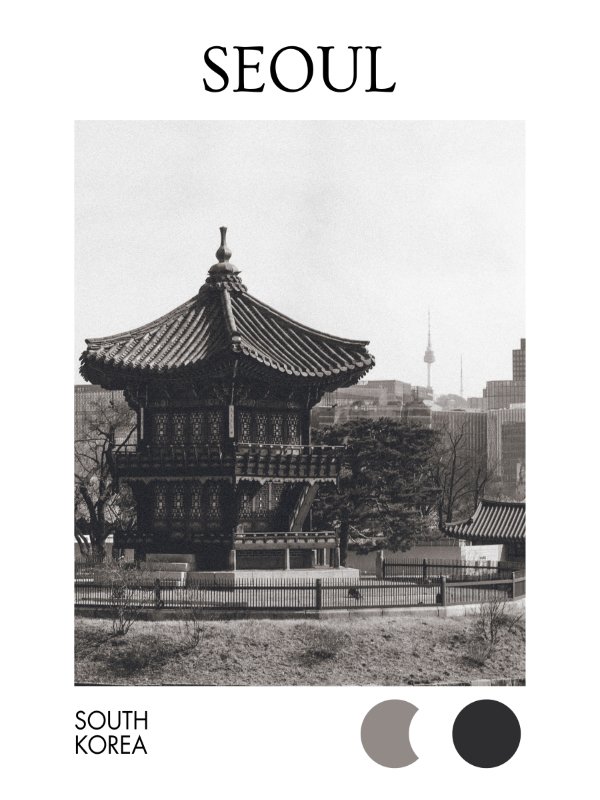 Pavilion of Seoul - Black & White / Digital product image (1)