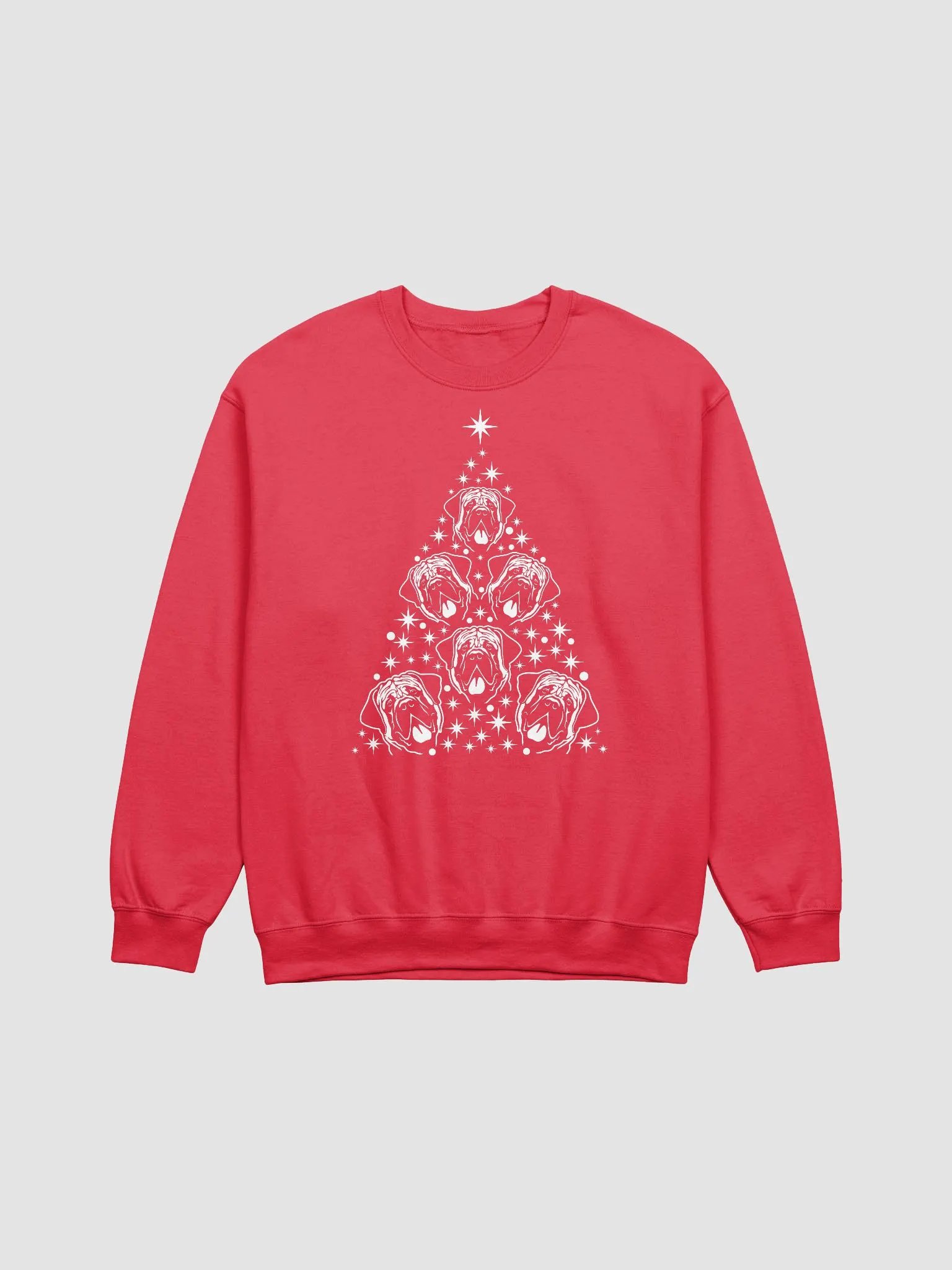 English Mastiff Christmas Tree Sweatshirt Design for English Mastiff Paw-rents product image (23)