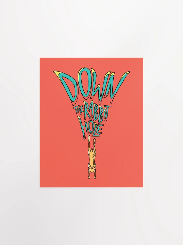Down the Rabbit Hole - Rectangle Matte Paper Poster product image (1)