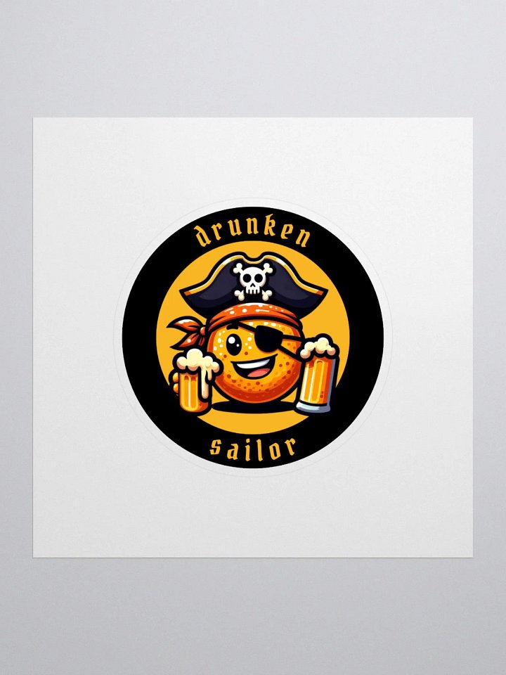 Drunken Sailor Kiss Cut Sticker product image (1)