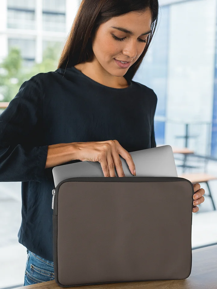 Minimal Brown Laptop Sleeve product image (1)