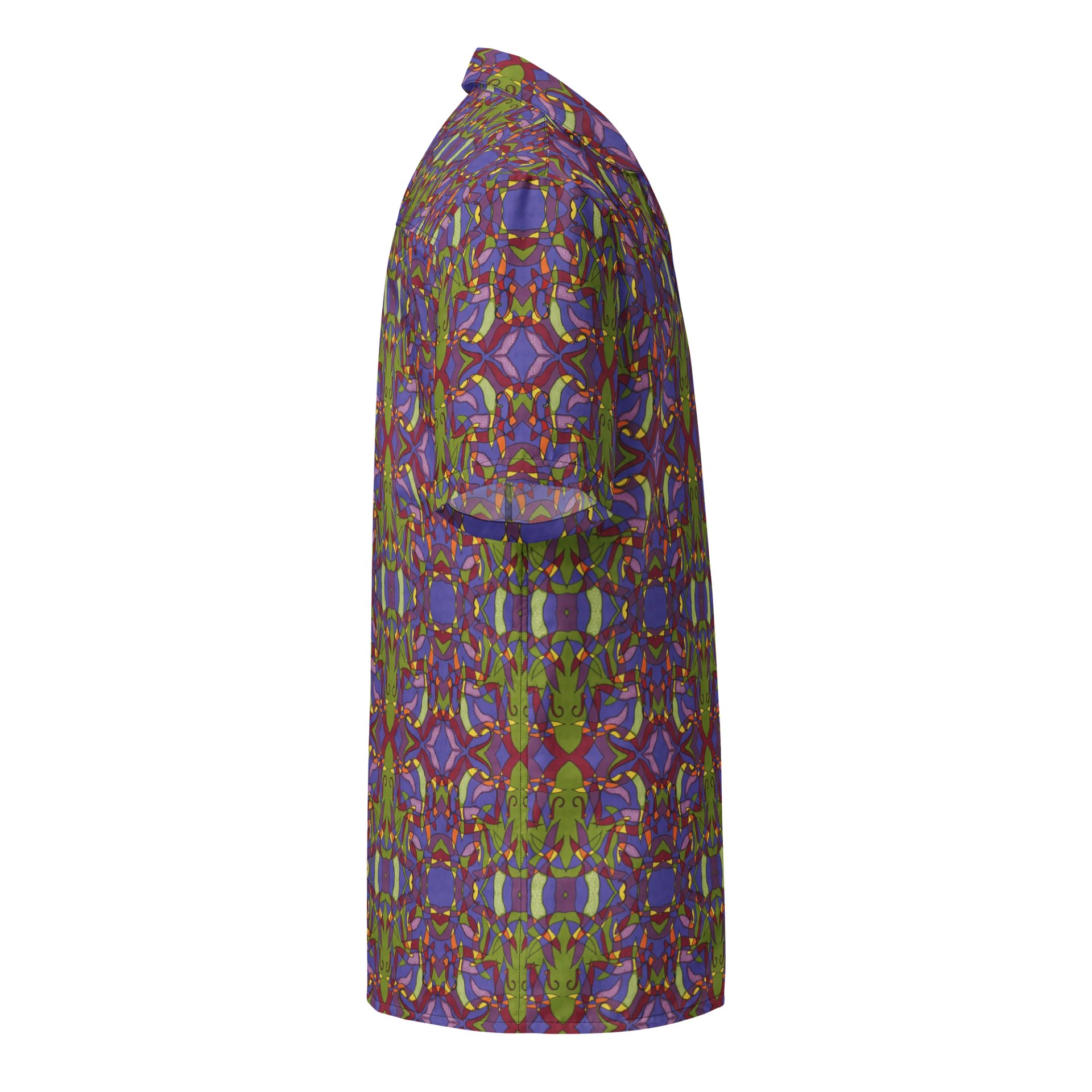 Pepper Spark – Vibrant Mosaic Pattern Hawaiian Shirt product image (5)