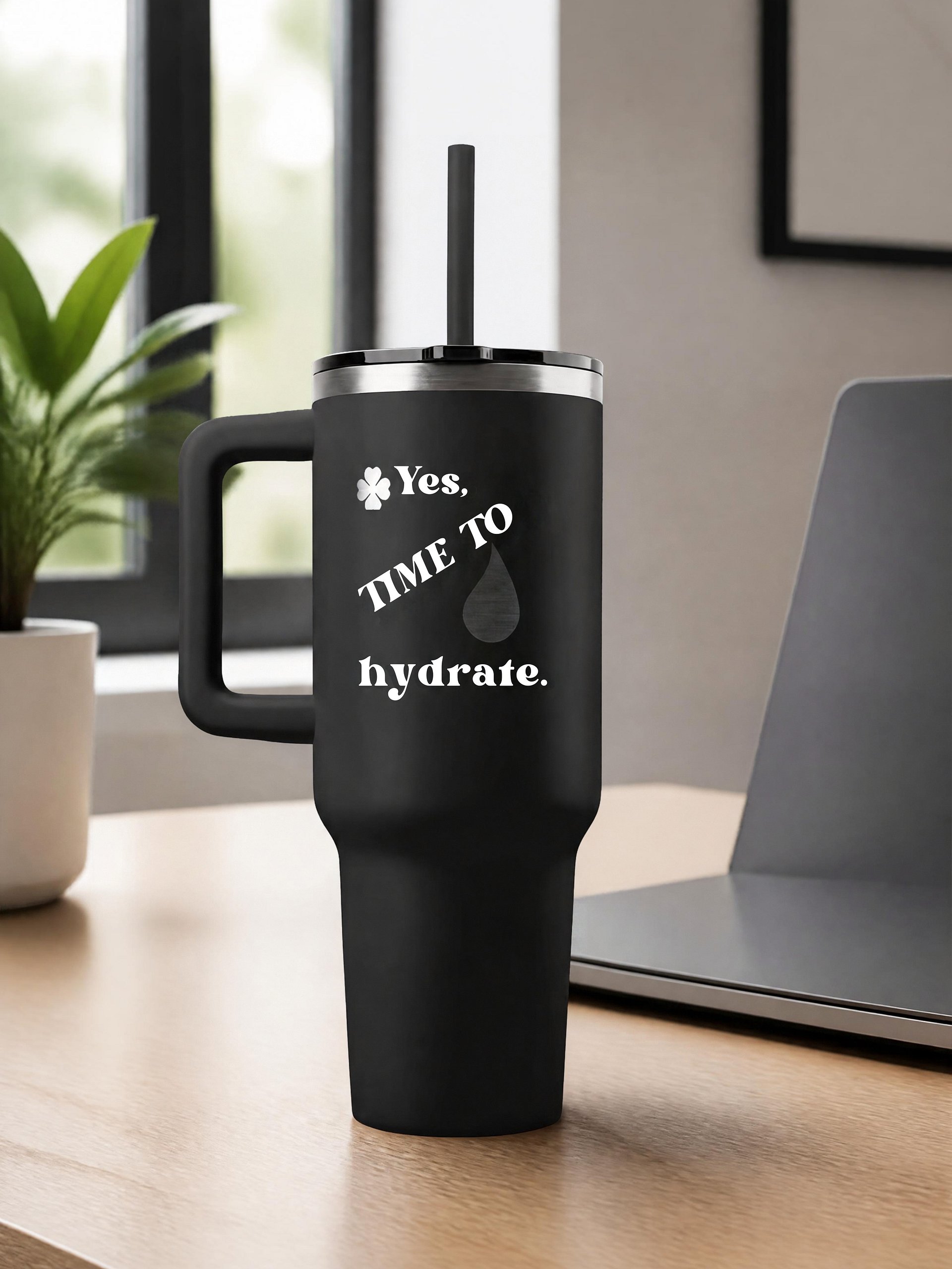 Insulated Travel Tumbler With Straw - Premium Double Wall Stainless Steel Coffee Mug product image (9)