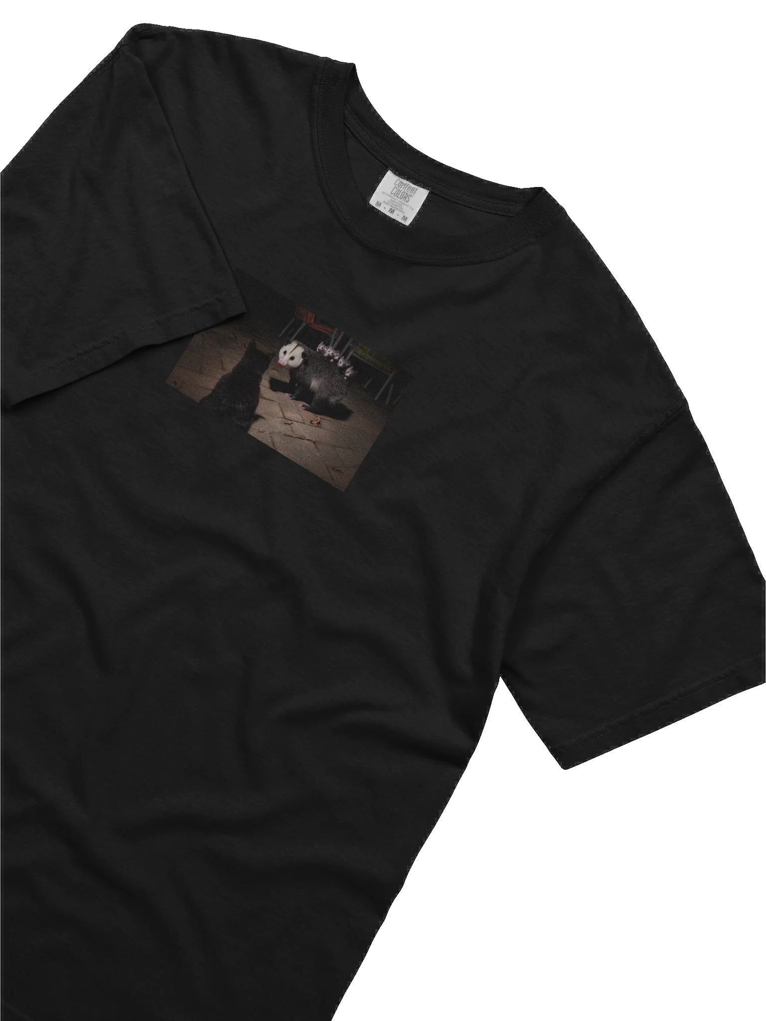 Cat meets opossum family T-shirt product image (1)