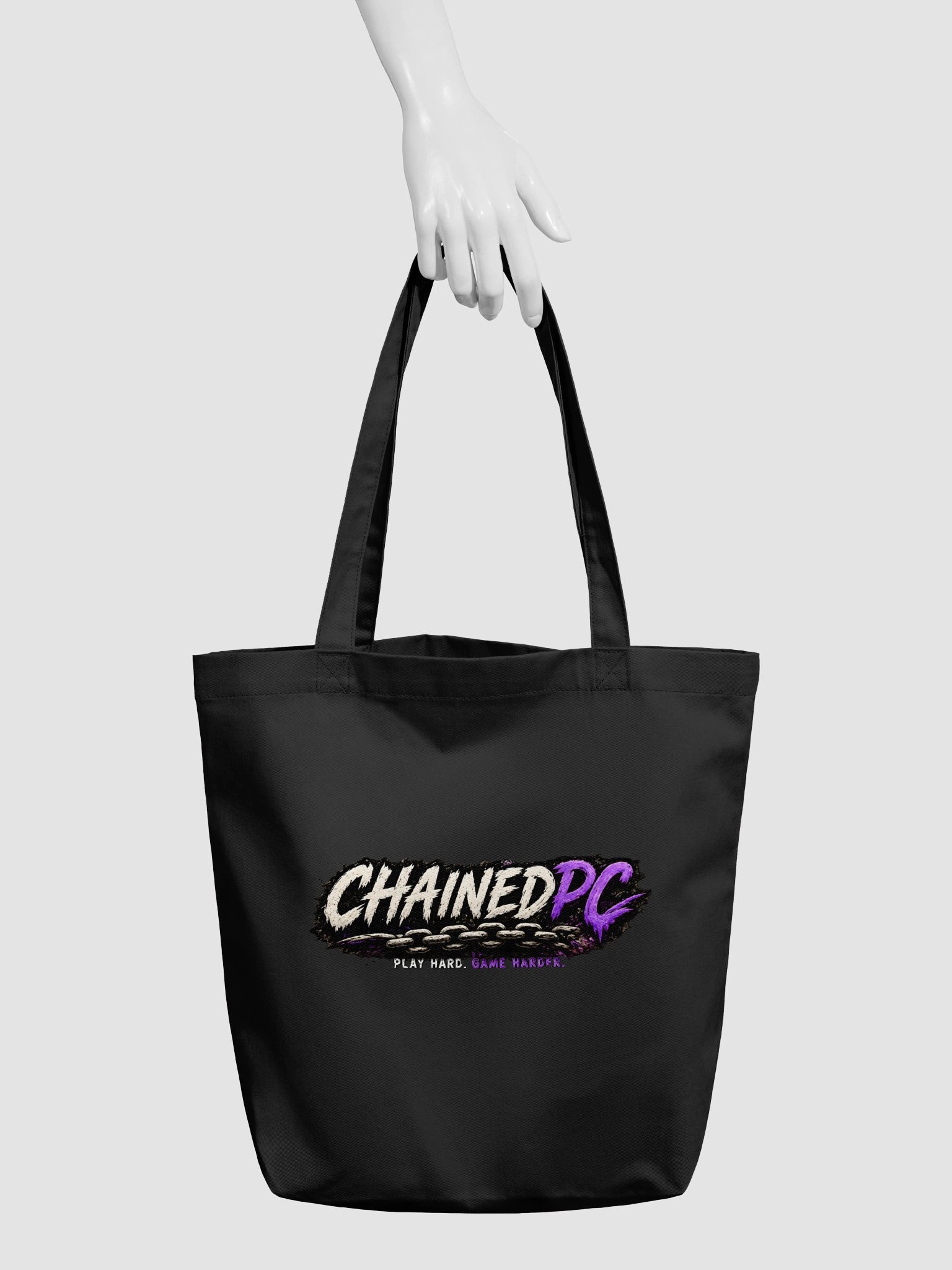 ChainedPc “Play Hard. Game Harder.” Tote Bag product image (3)