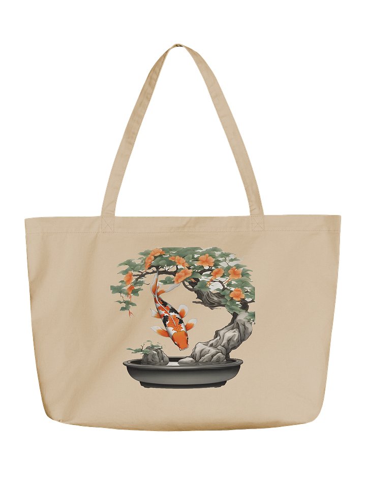 Koi Serenity Organic Tote Bag product image (1)