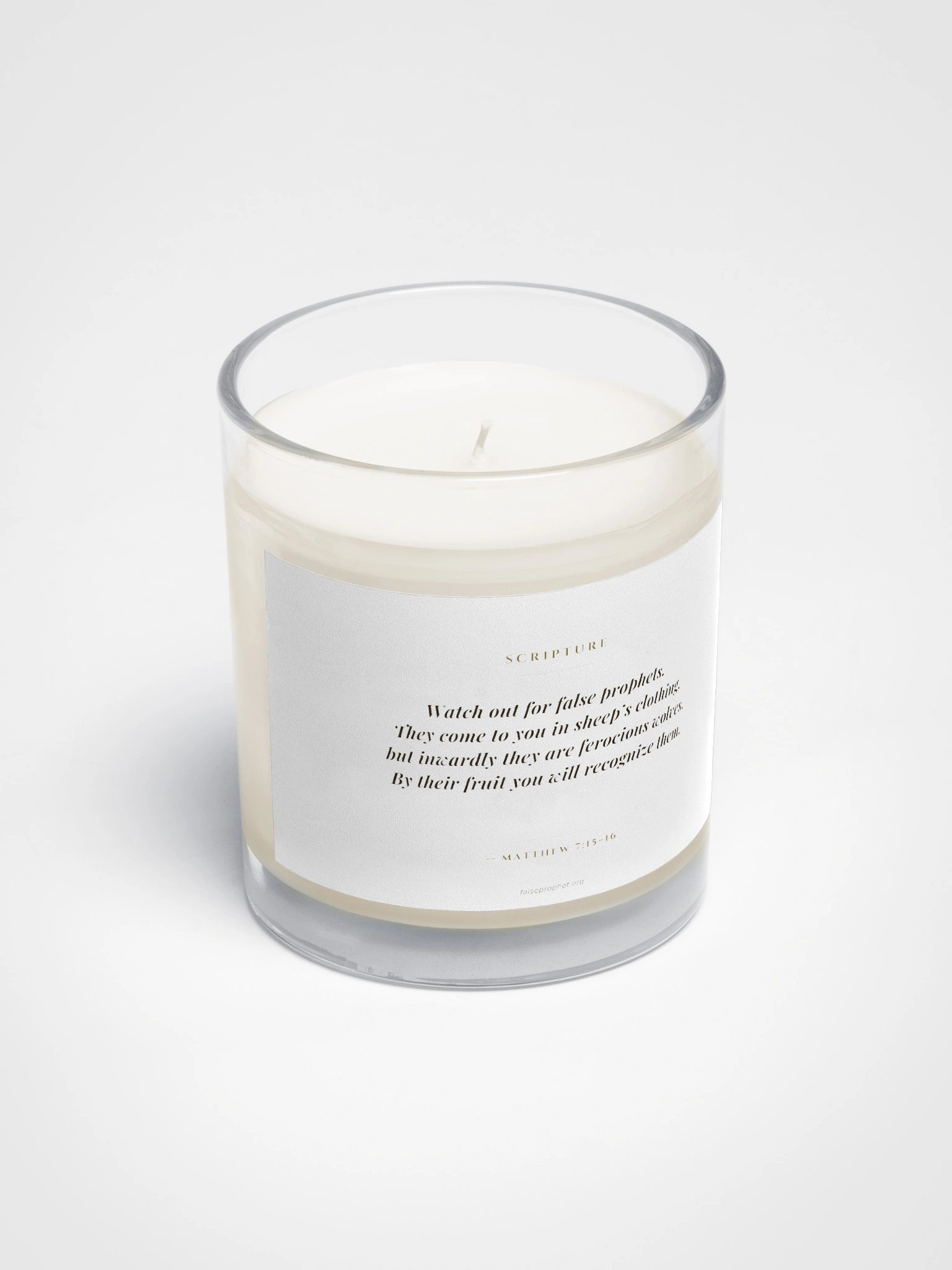 Matthew 7:15/Beware False Prophets Candle product image (2)
