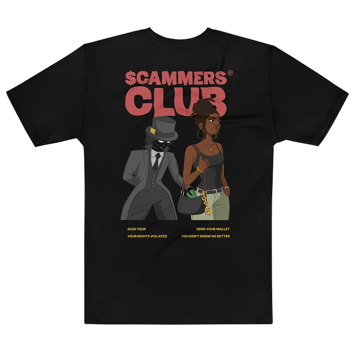 The Scammers Club "Sleight of Hand" Fitted Tee in Black product image (2)