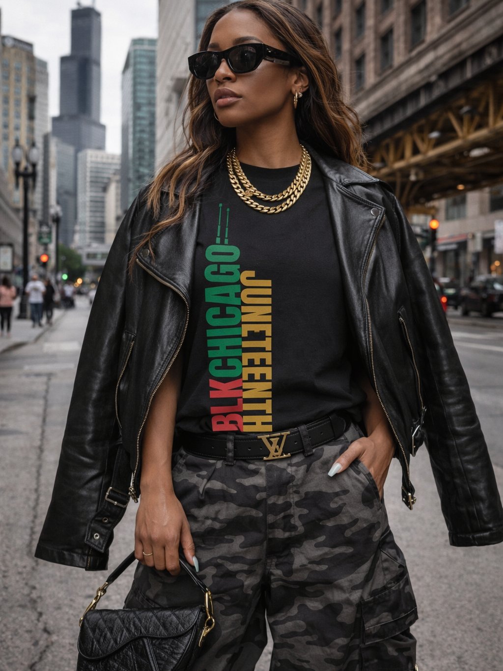 Juneteenth BLK Chicago Tee product image (4)