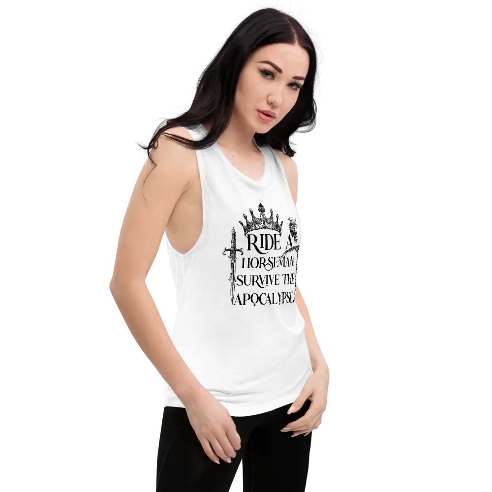 Ride a Horseman Bella+Canvas Women's Flowy Muscle Tank product image (55)