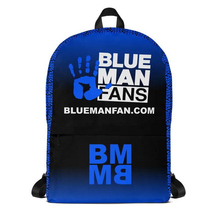 Blue Man Fans Hand Print Backpack product image (1)