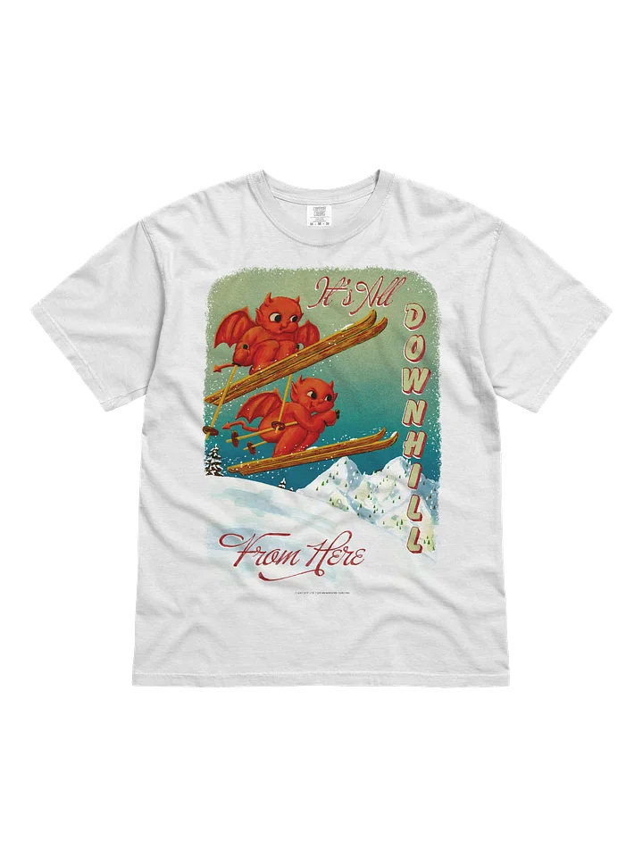 IT'S ALL DOWNHILL FROM HERE - T-SHIRT product image (1)