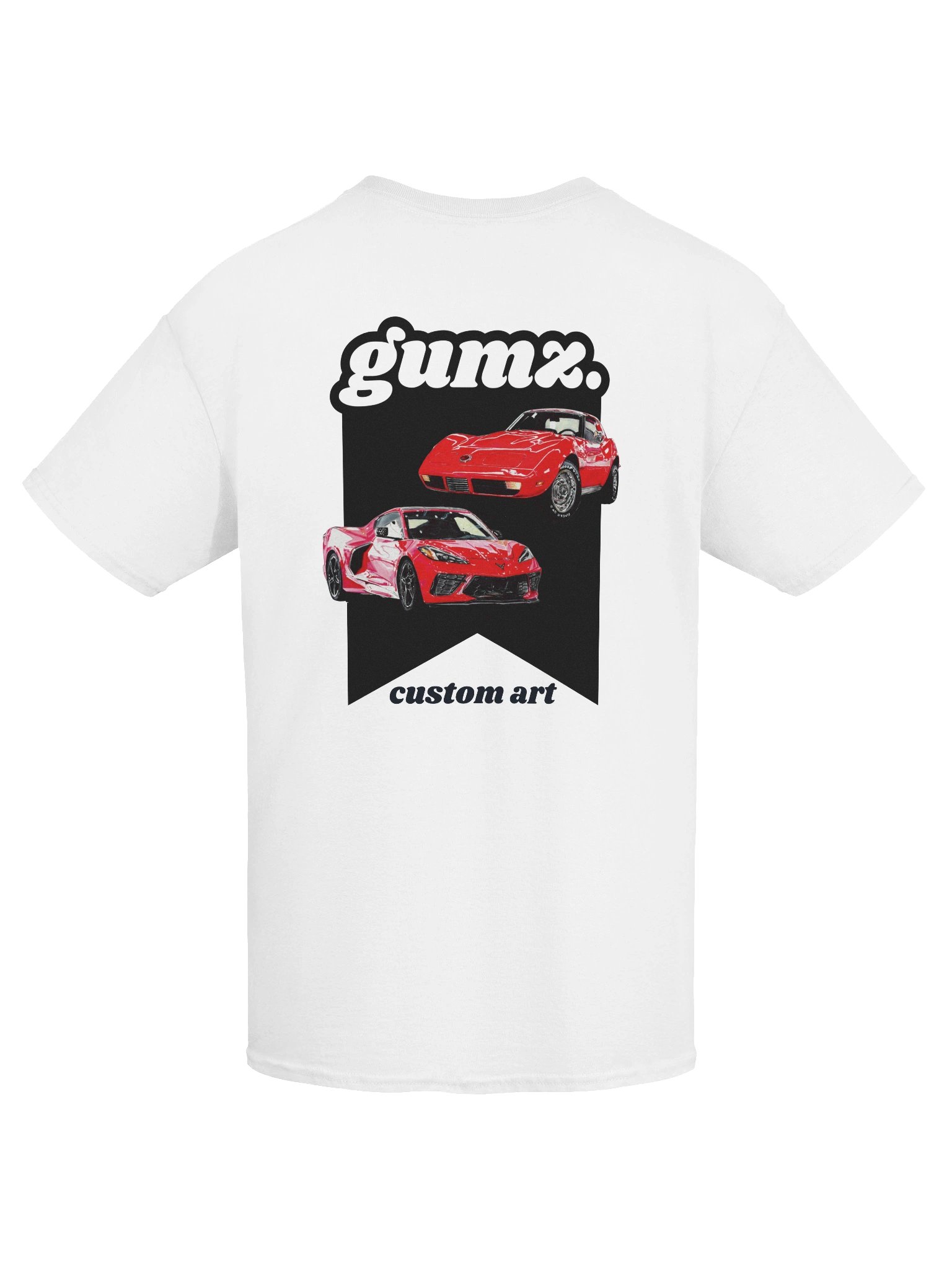 GUMZ. Chevron Red Car T-Shirt product image (3)