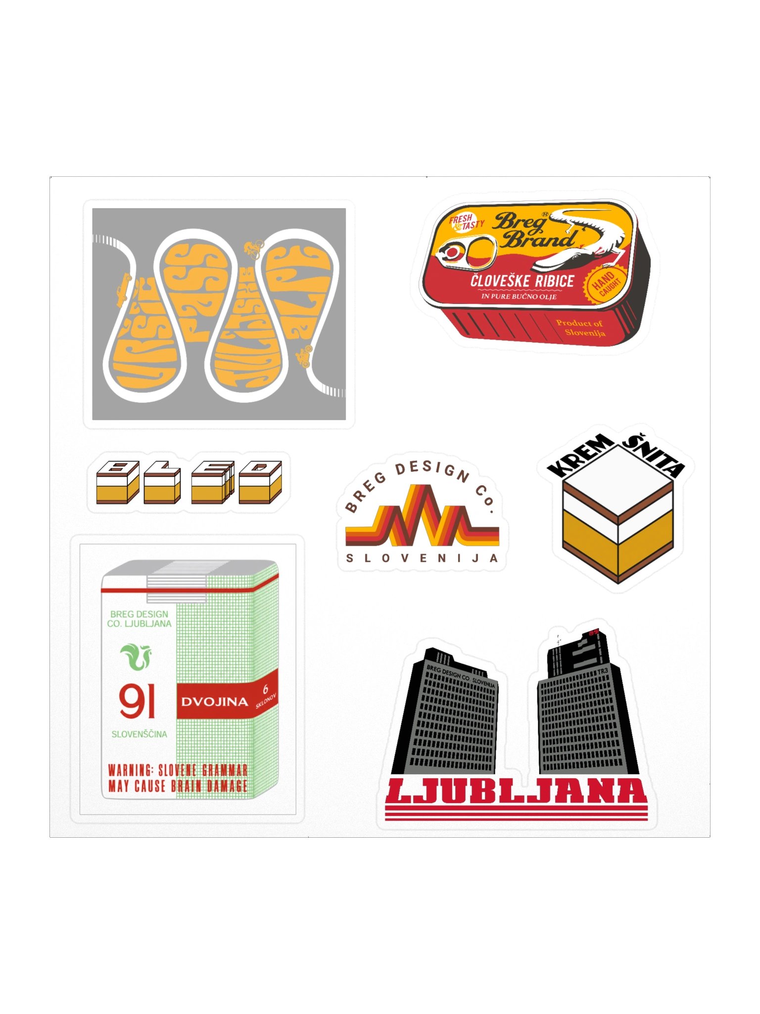 Slovenian Sticker Pack product image (1)