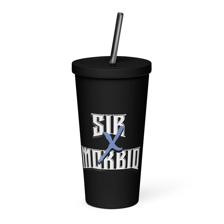 "SiR mOrBiD x" Insulated 20 oz Tumbler with Straw product image (2)
