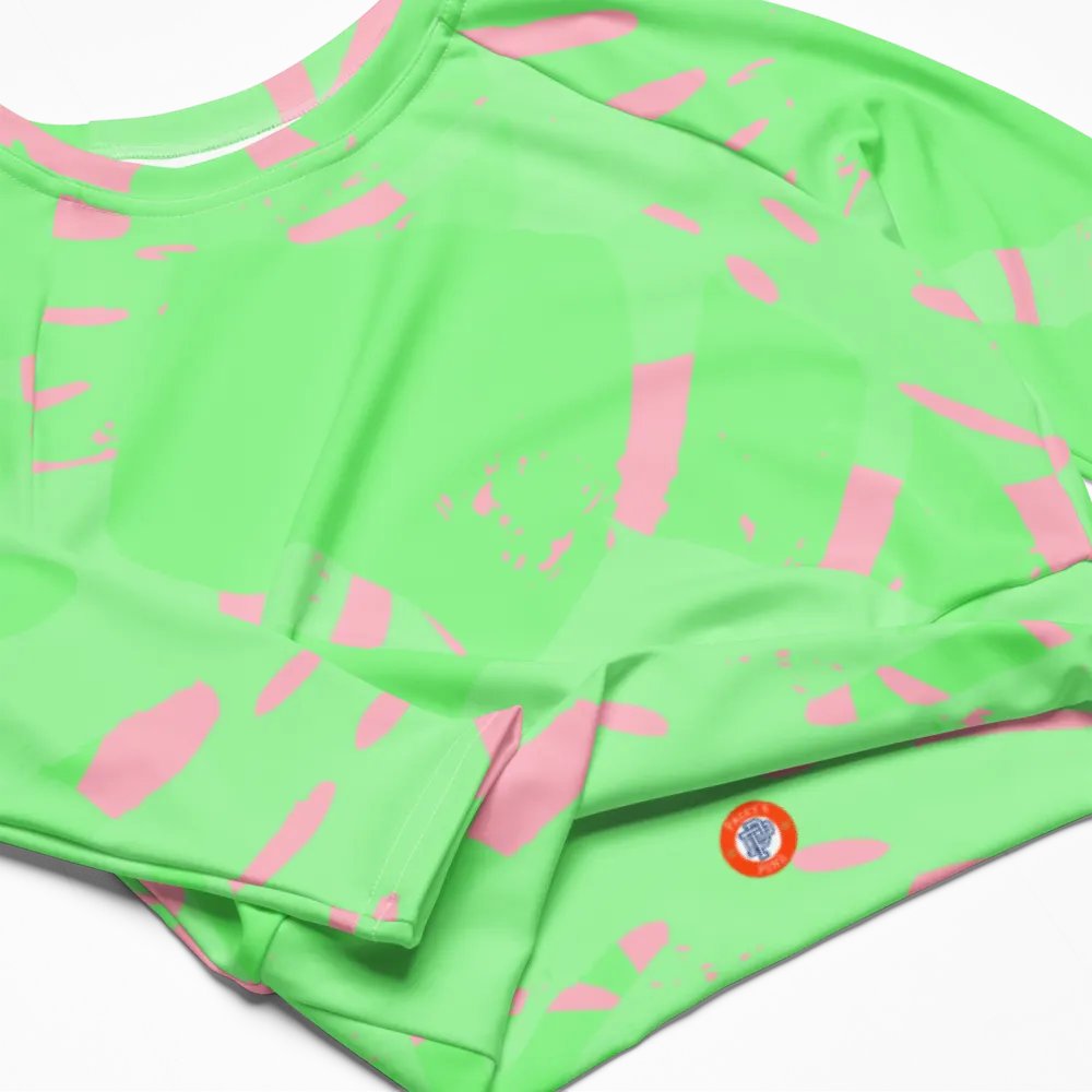 Neon Splash Cropped Rash Guard product image (6)