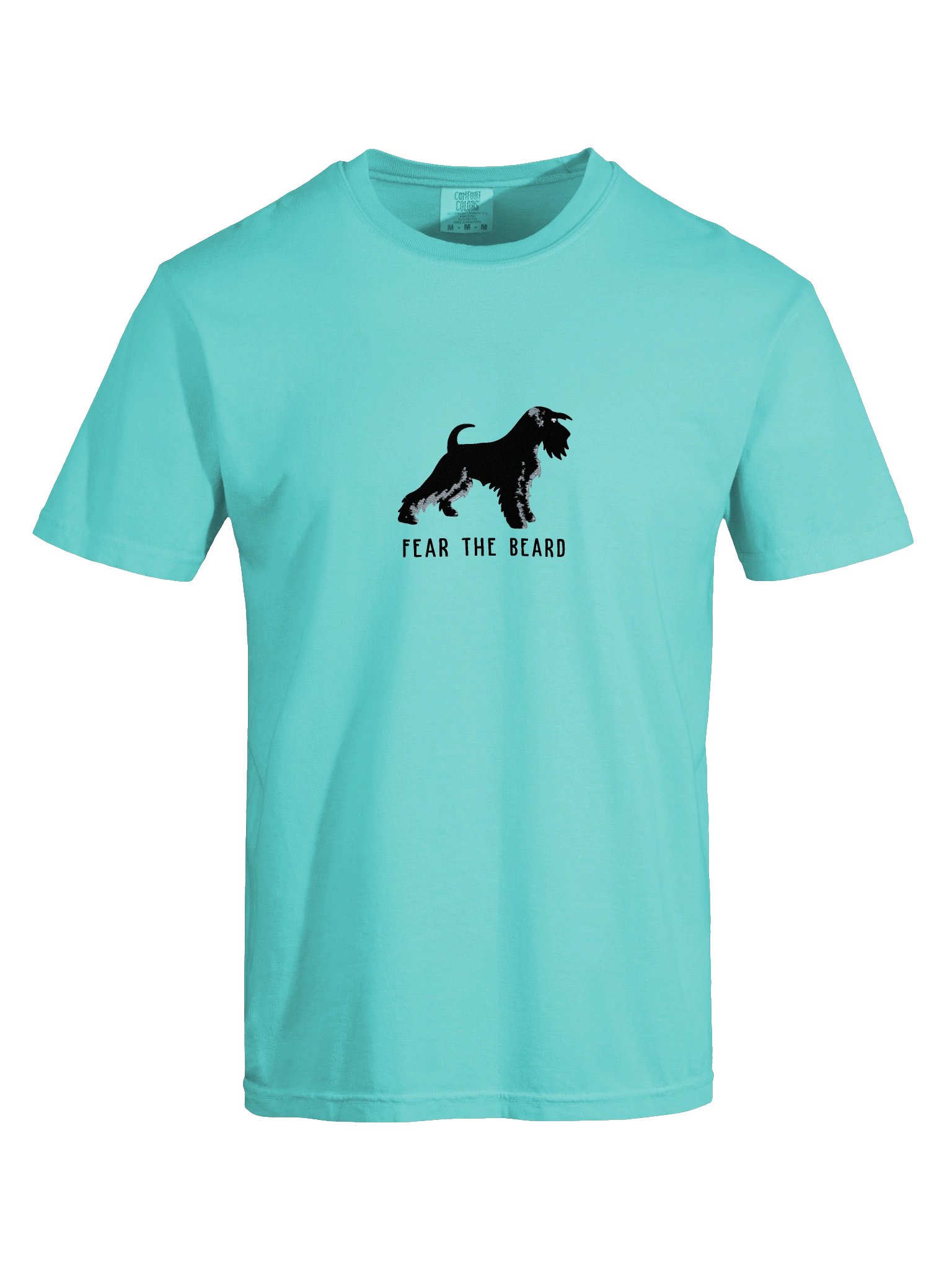 Fear the Beard T-Shirt(Embroidered) of a Miniature Schnauzer(Black) product image (37)