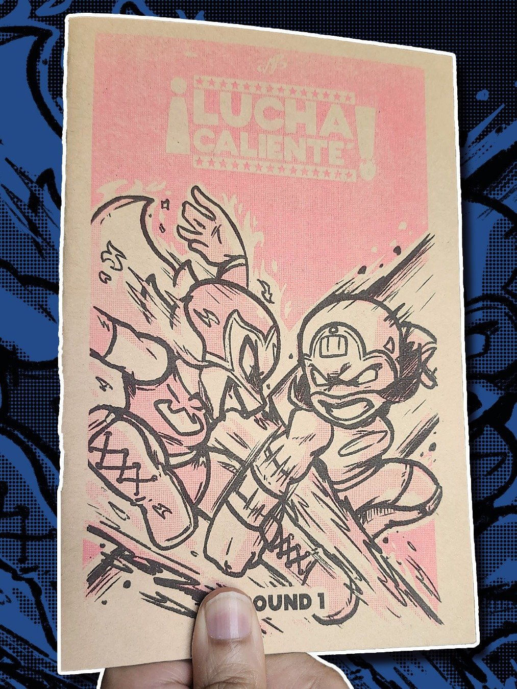 Lucha Calienté - Round 1 Riso Zine product image (1)