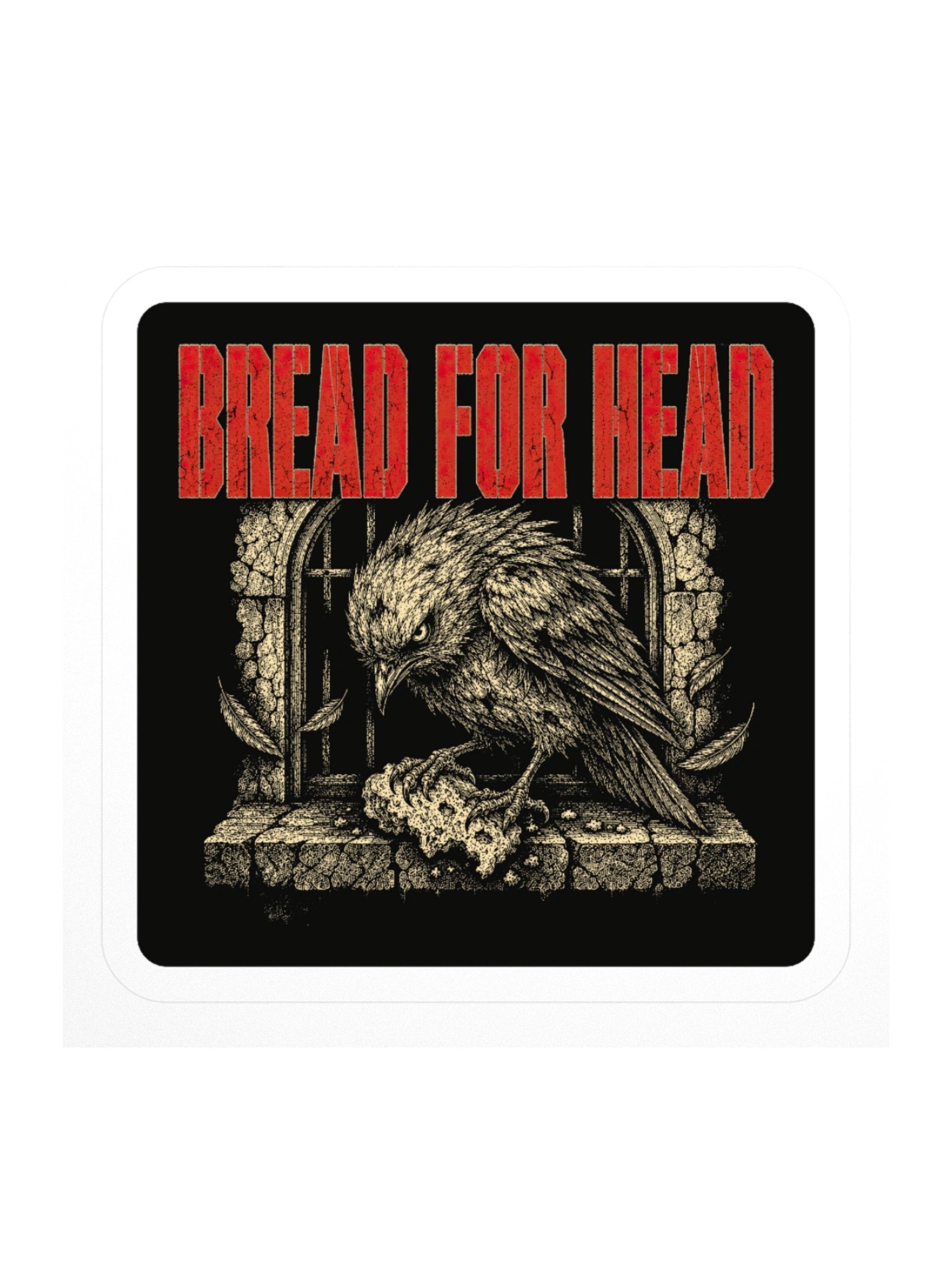 Yellow Bird Cadence "Bread For Head" Sticker product image (1)